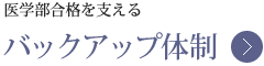 医学部合格を支える バックアップ体制